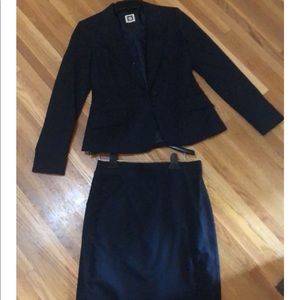 Anne Klein Navy Skirt Suit